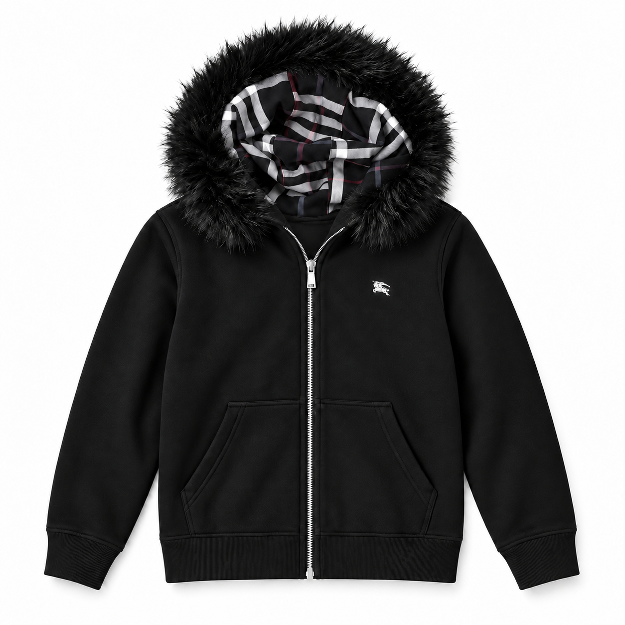 Black Fur Hood